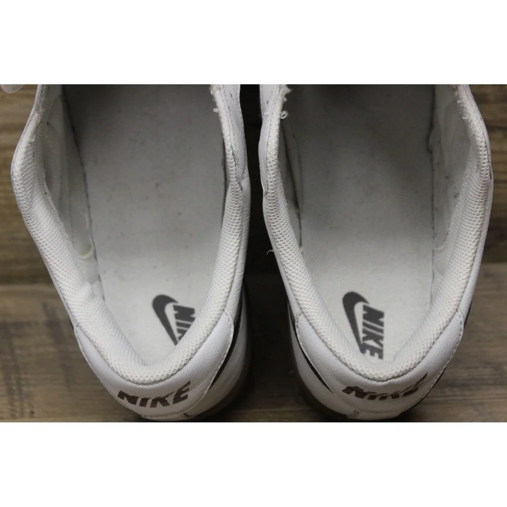 Nike Court Royale White‎ Brown Sneakers Men's Size 10.5 Tennis Normcore Style